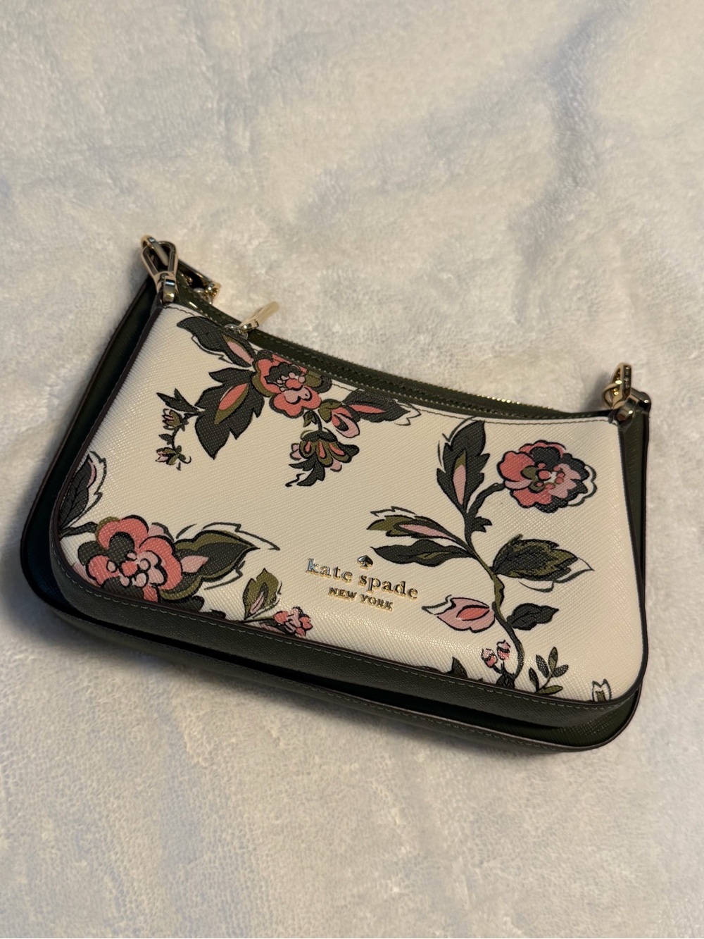 kate spade Floral Crossbody in White, Pink & Green